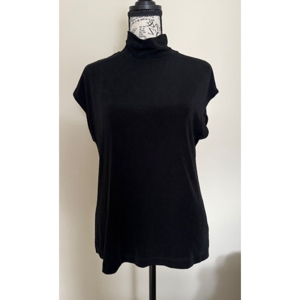 Coldwater Creek Travel Knit Turtle Neck (Black)